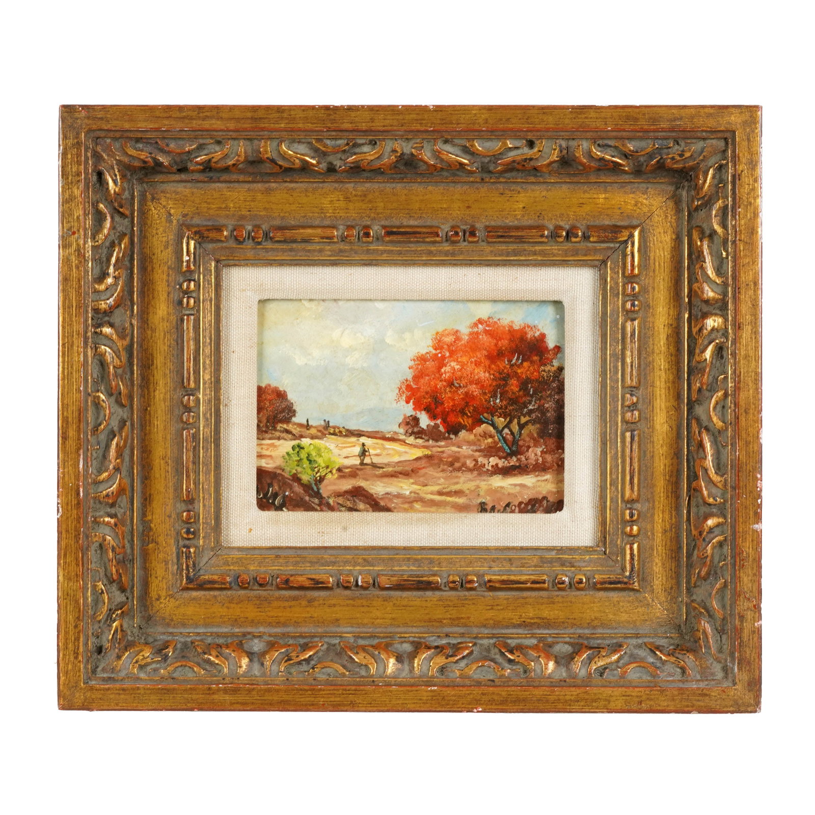 Framed Miniature Landscape Painting (1 of 3)
