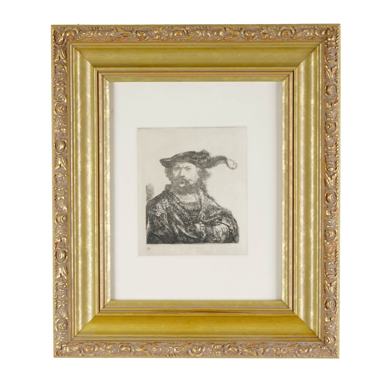 After Rembrandt, Self-Portrait with Plumed Beret (1 of 3)