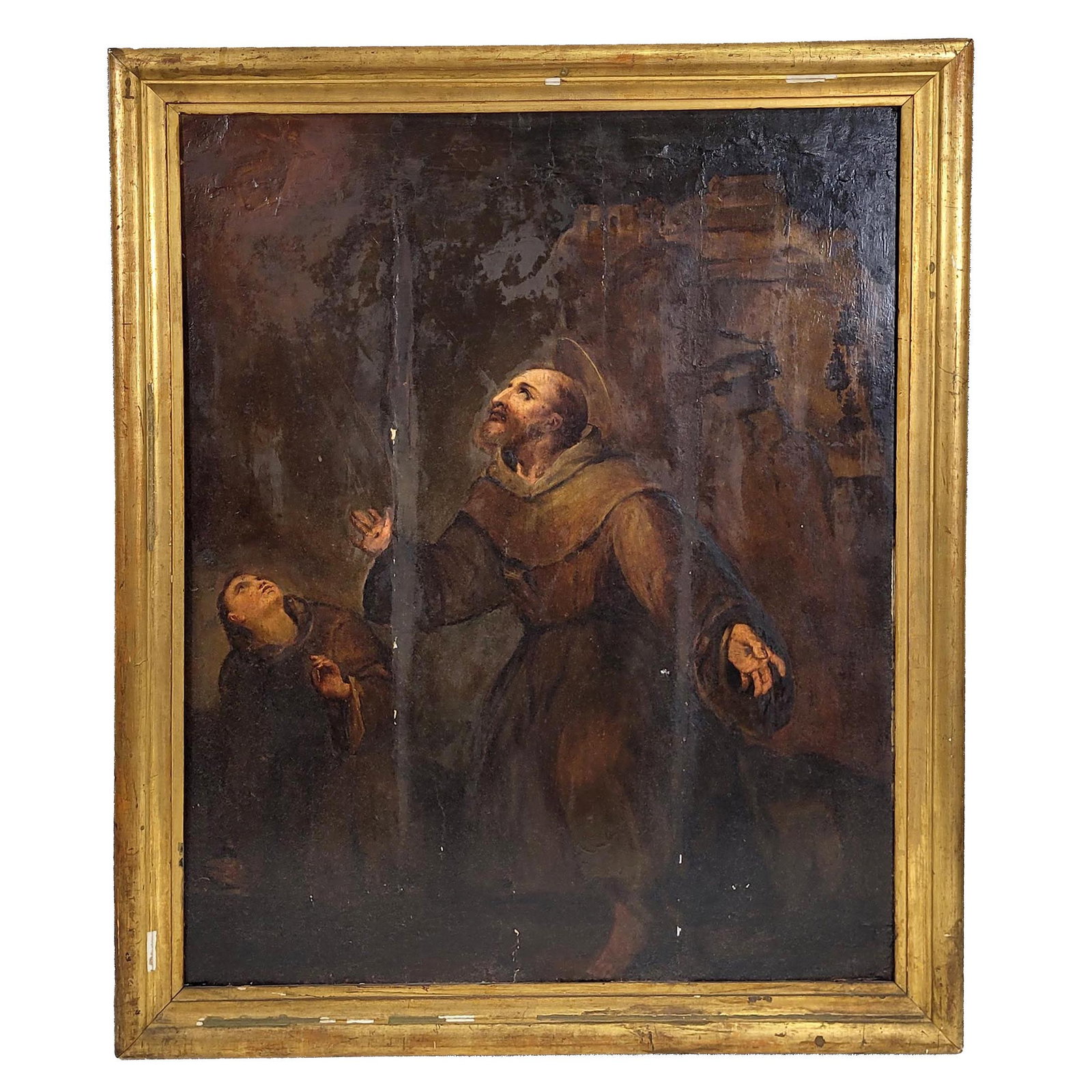 Old Master Religious Painting with Franciscan Friars (1 of 3)
