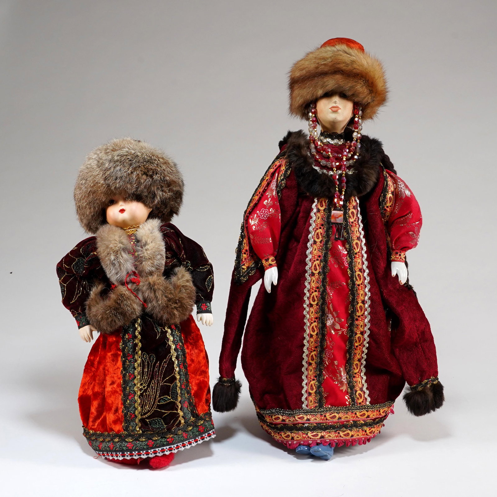 Two Russian Folk Costume Dolls (1 of 3)