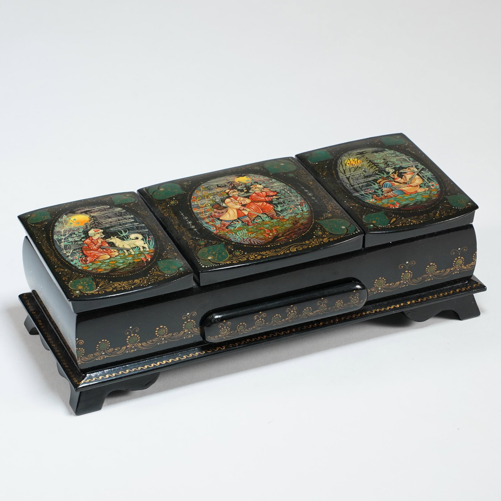 Russian Lacquer Triple Box (1 of 4)