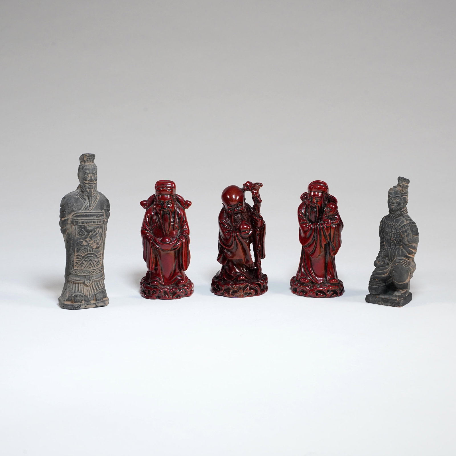 Group of Chinese Figural Statues (1 of 3)