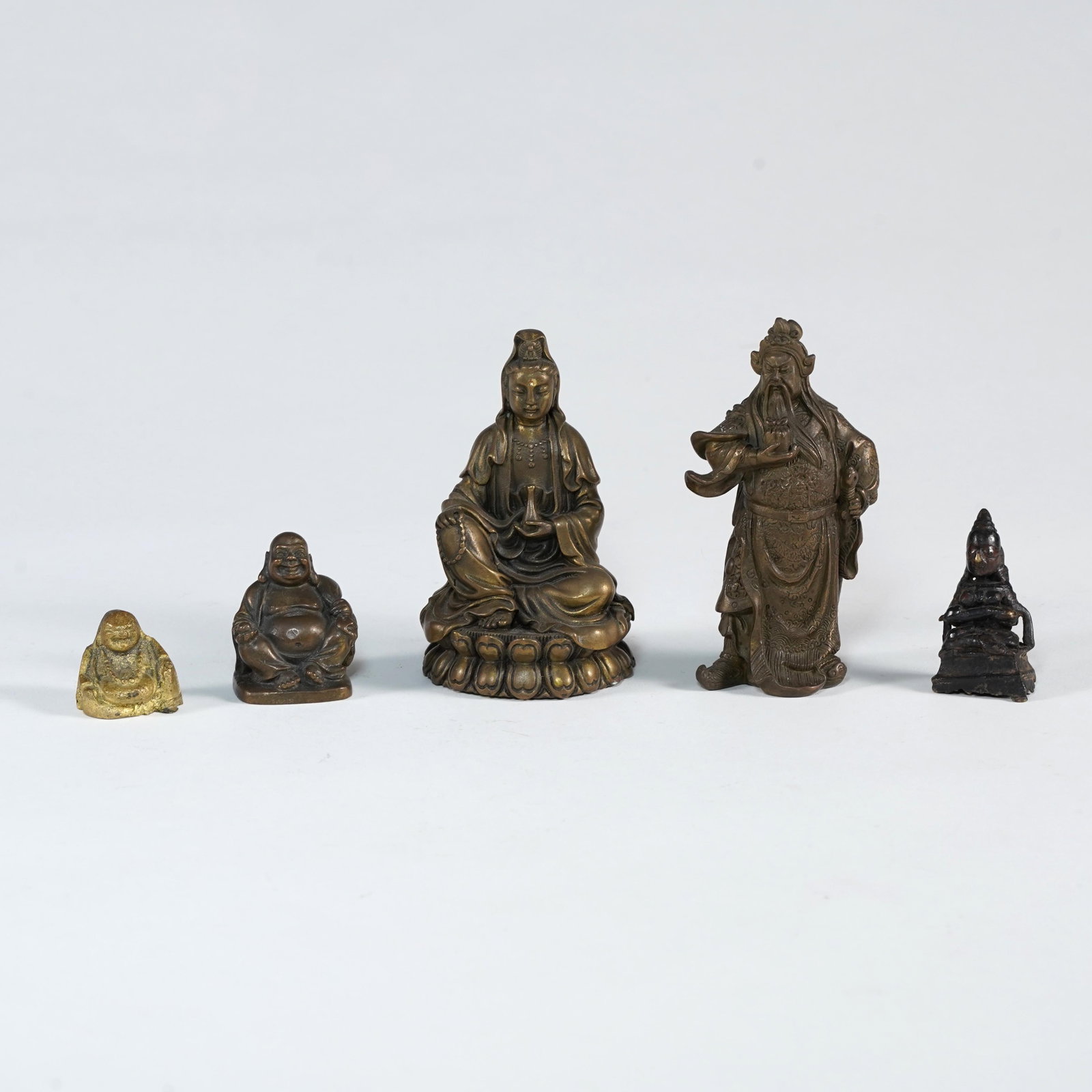 Group of Asian Bronze and Metal Buddhist / Deity Figures (1 of 3)