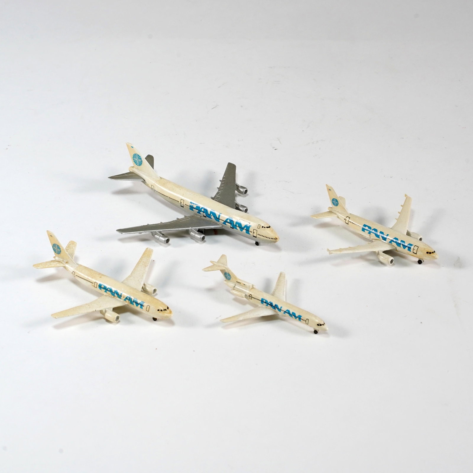 Group of Four Pan Am Die-Cast Model Airplanes (1 of 2)
