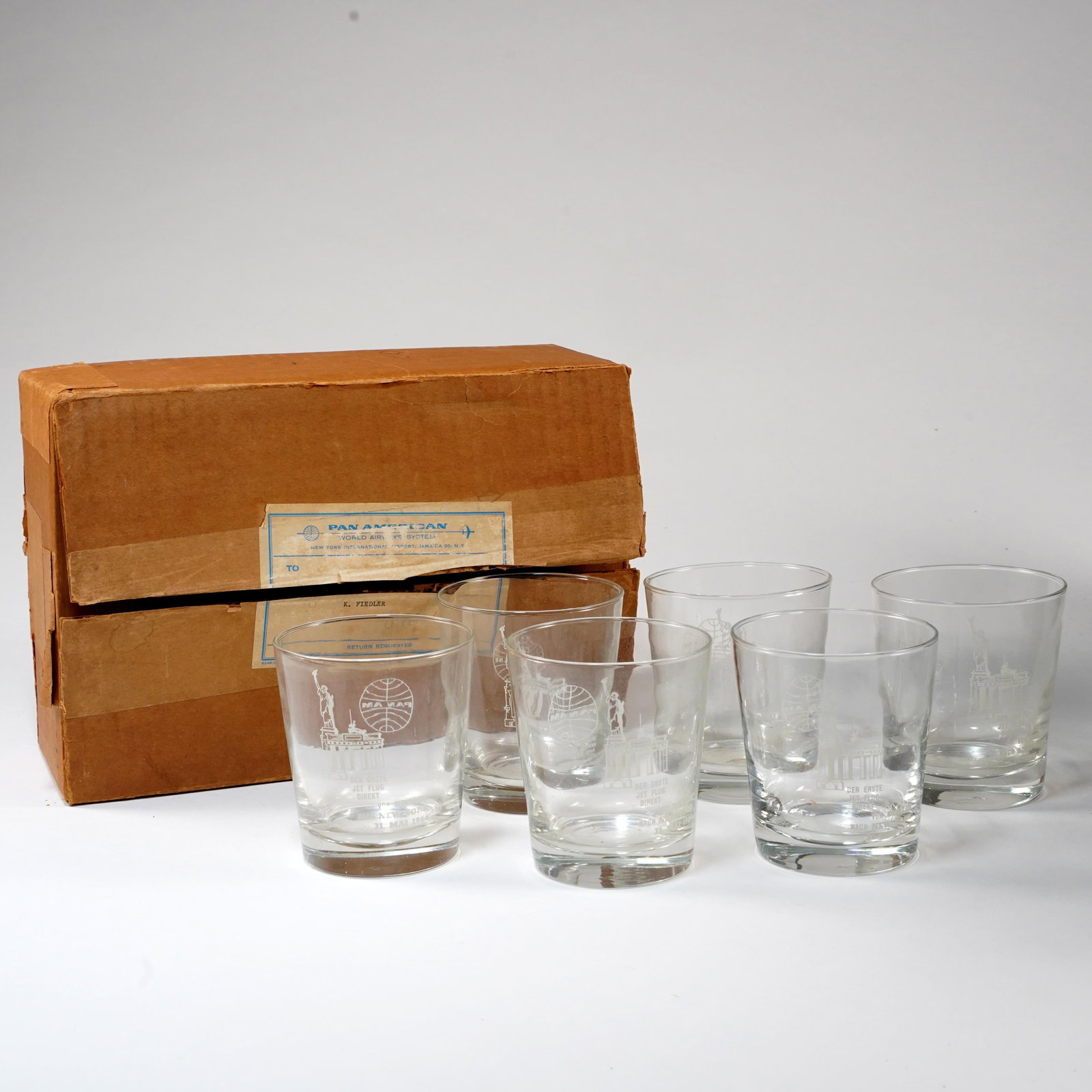 Pan American World Airways Commemorative Glasses (1 of 2)