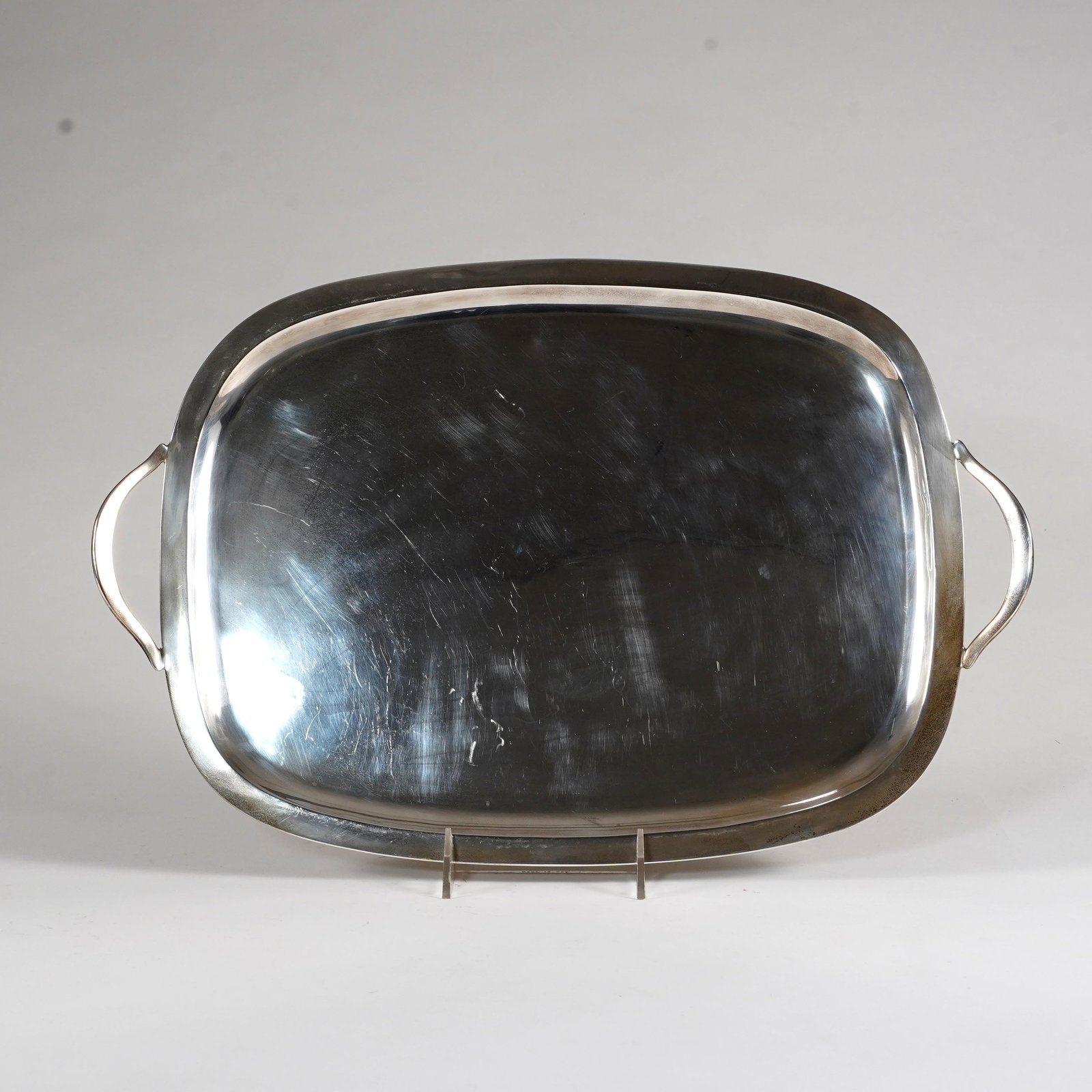 Mexican Sterling Silver Handled Tray (1 of 3)