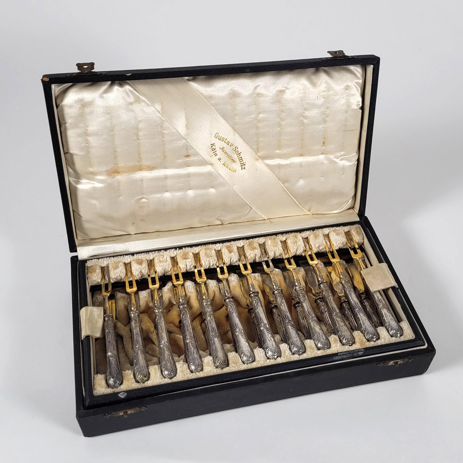 Cased German Silver-Gilt Dessert / Fruit Service (1 of 5)
