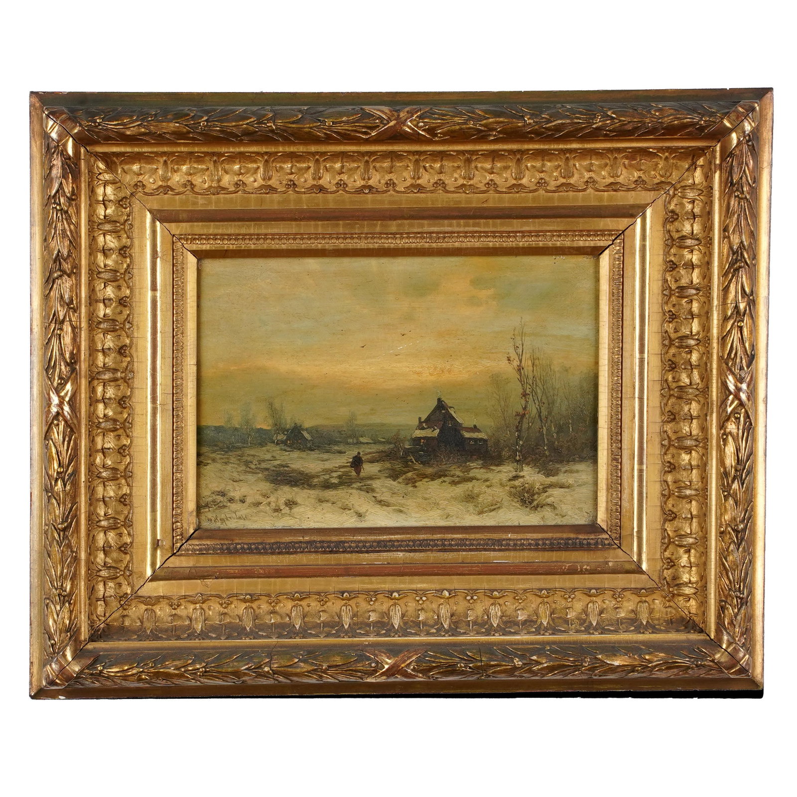 Continental Winter Landscape Painting (1 of 3)