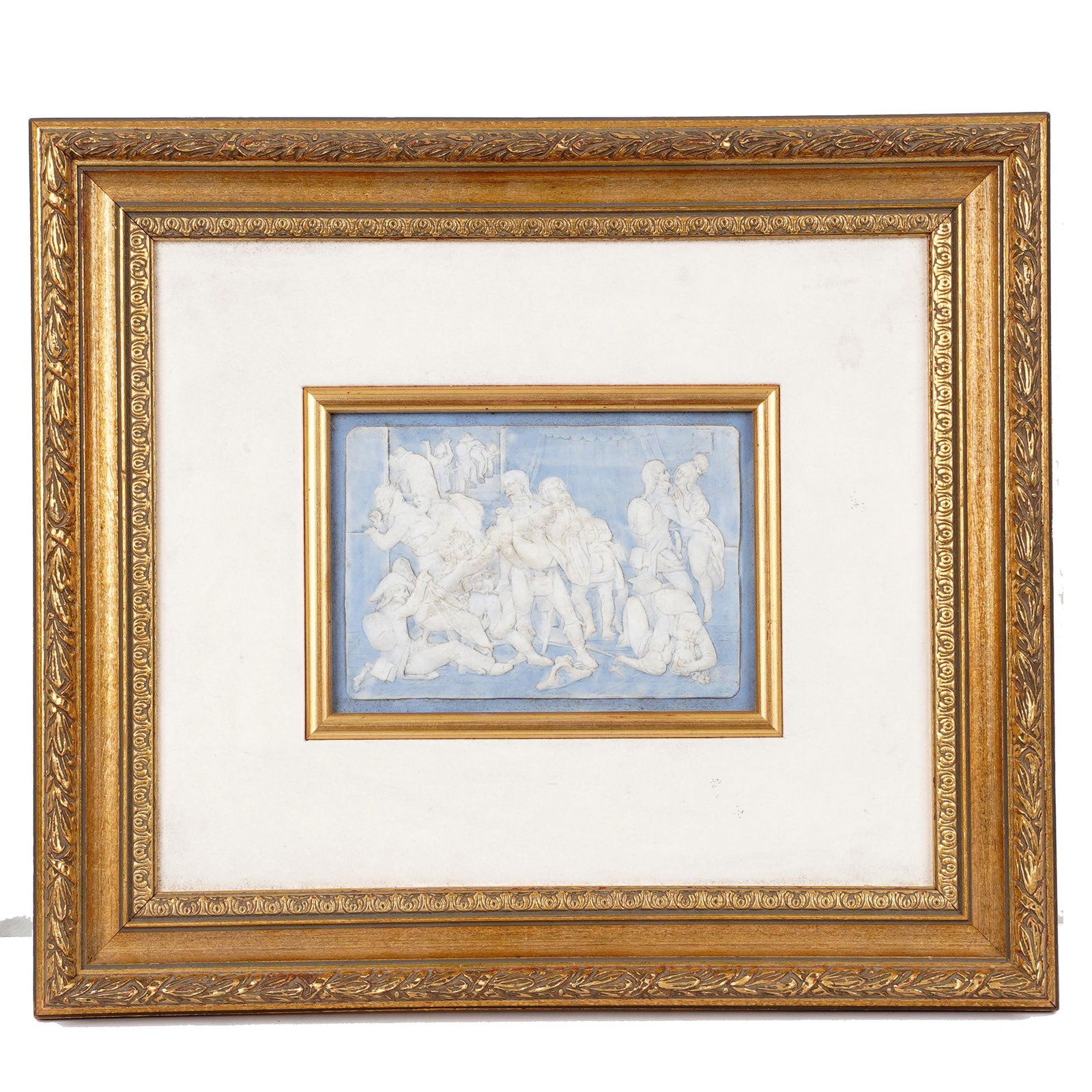 Framed Jasperware Classical Plaque (1 of 3)