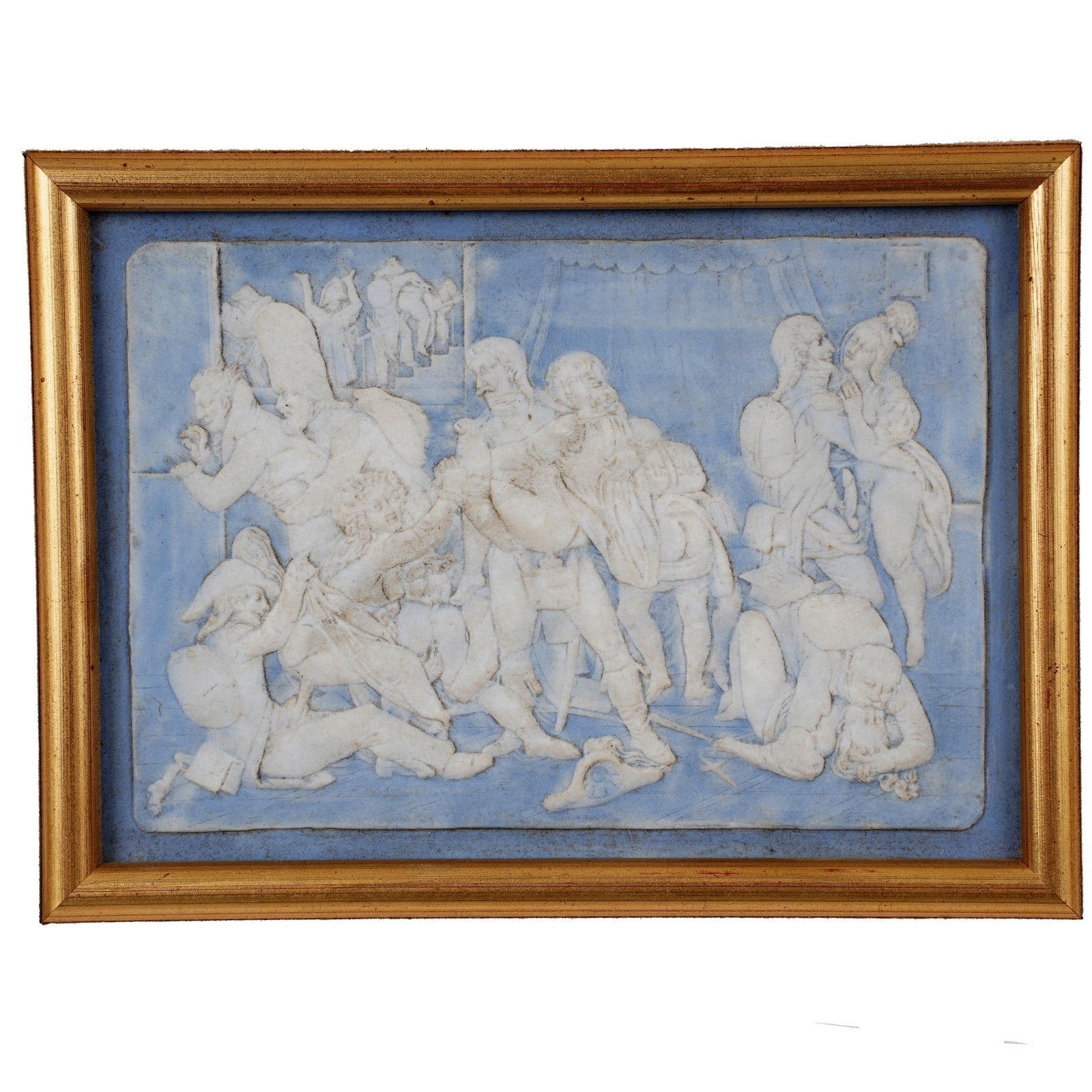 Framed Jasperware Classical Plaque - 2