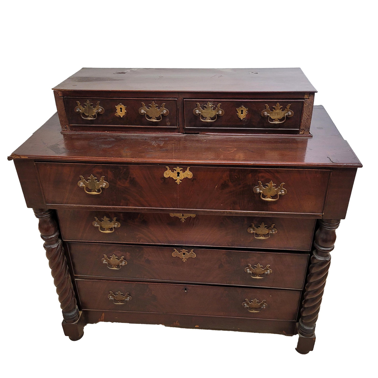 Antique Mahogany Lingerie Chest (1 of 3)