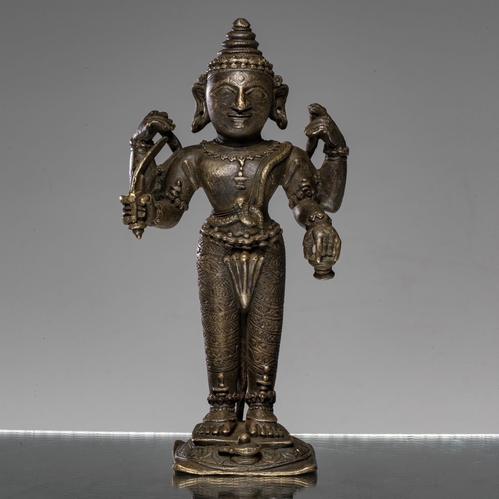 LARGE STANDING SHIVA BRONZE INDIA 17TH / 18TH CENTURY (1 of 6)