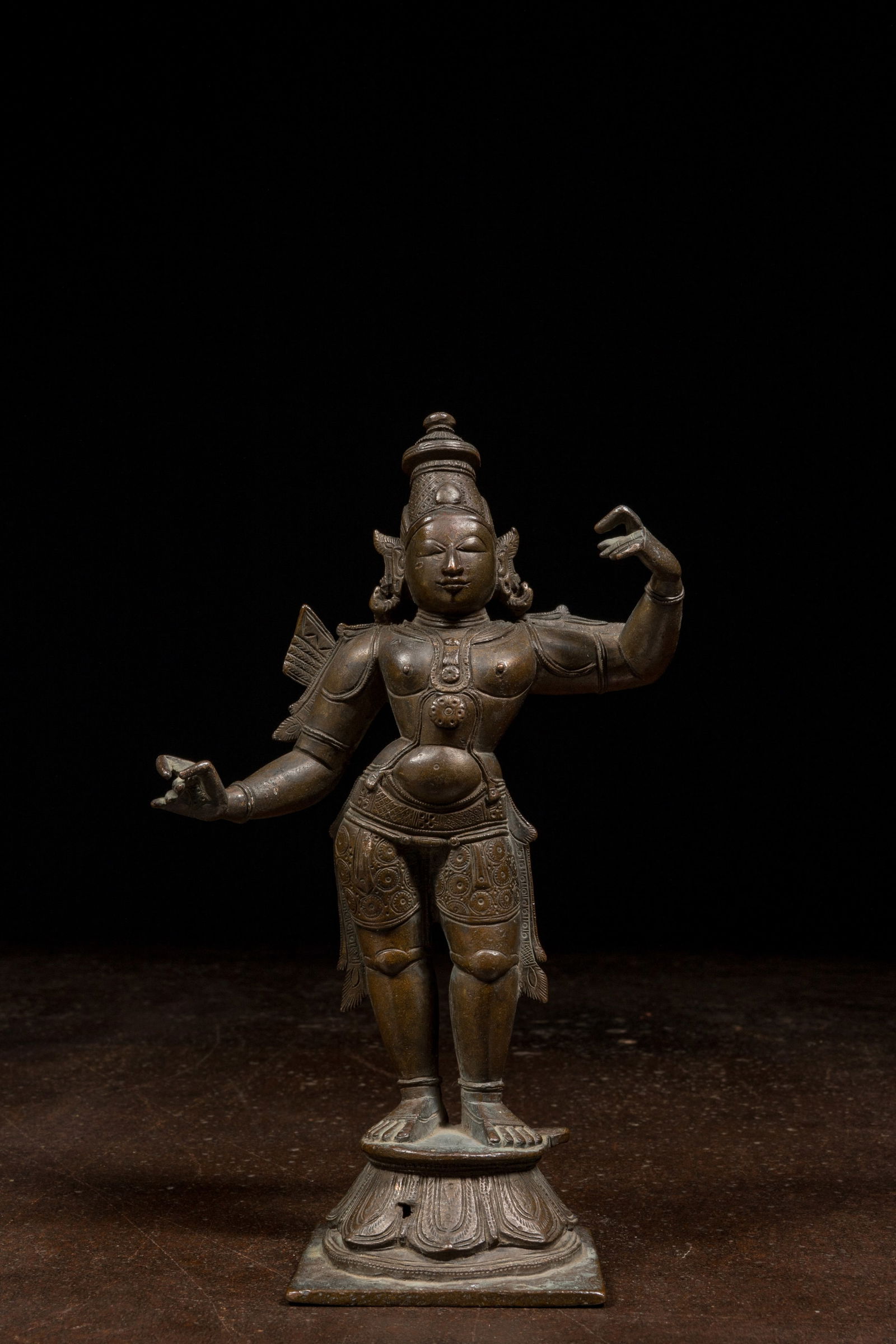STANDING RAMA BRONZE INDIA 17TH CENTURY (1 of 6)