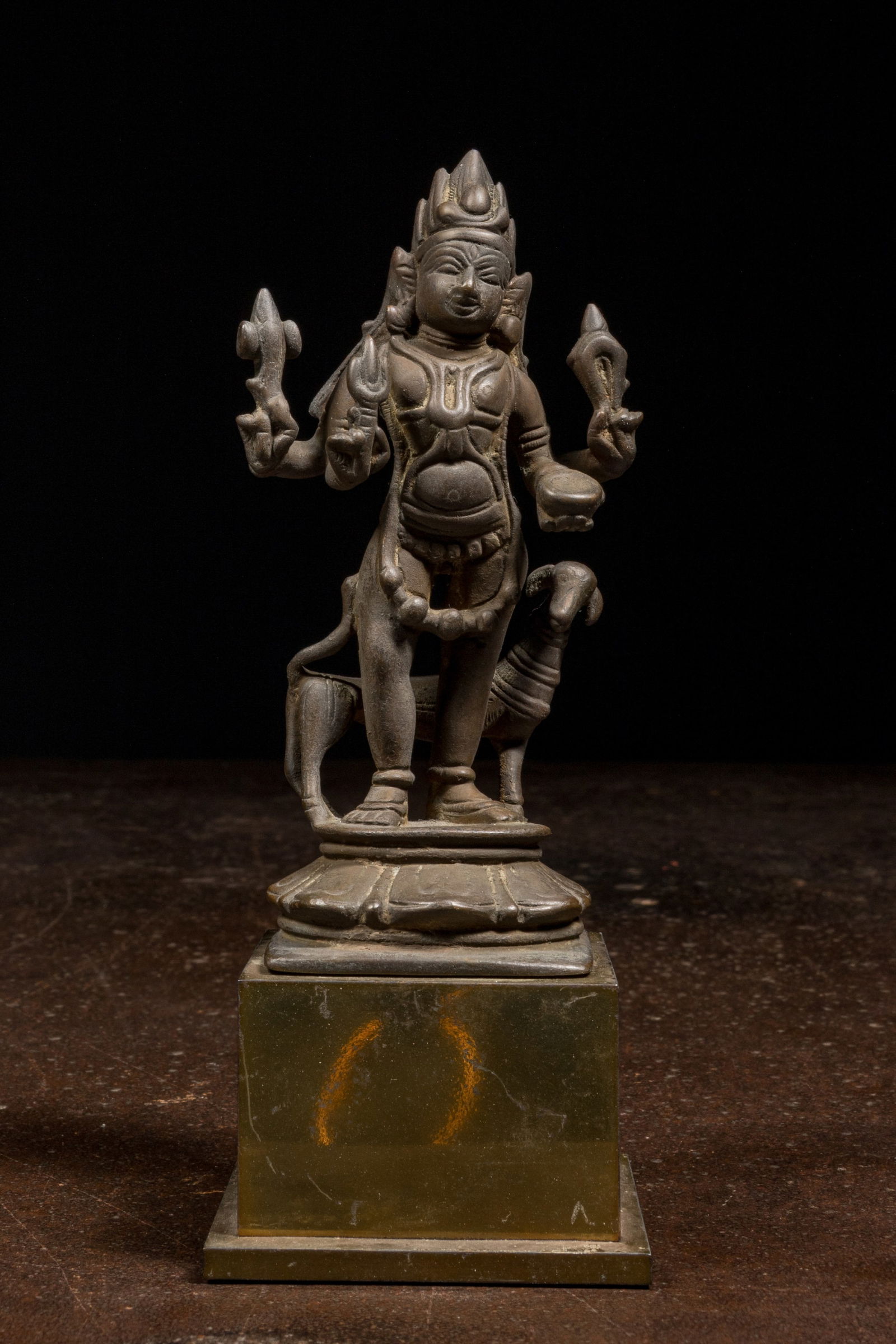 STANDING BRONZE BHAIRAVA SOUTH INDIA 18TH CENTURY (1 of 5)