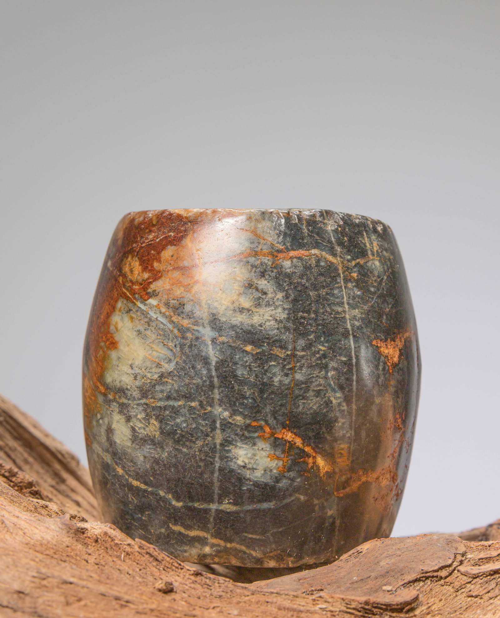 A CHINESE JADE TUBE, CHINA, HONGSHAN CULTURE (1 of 5)