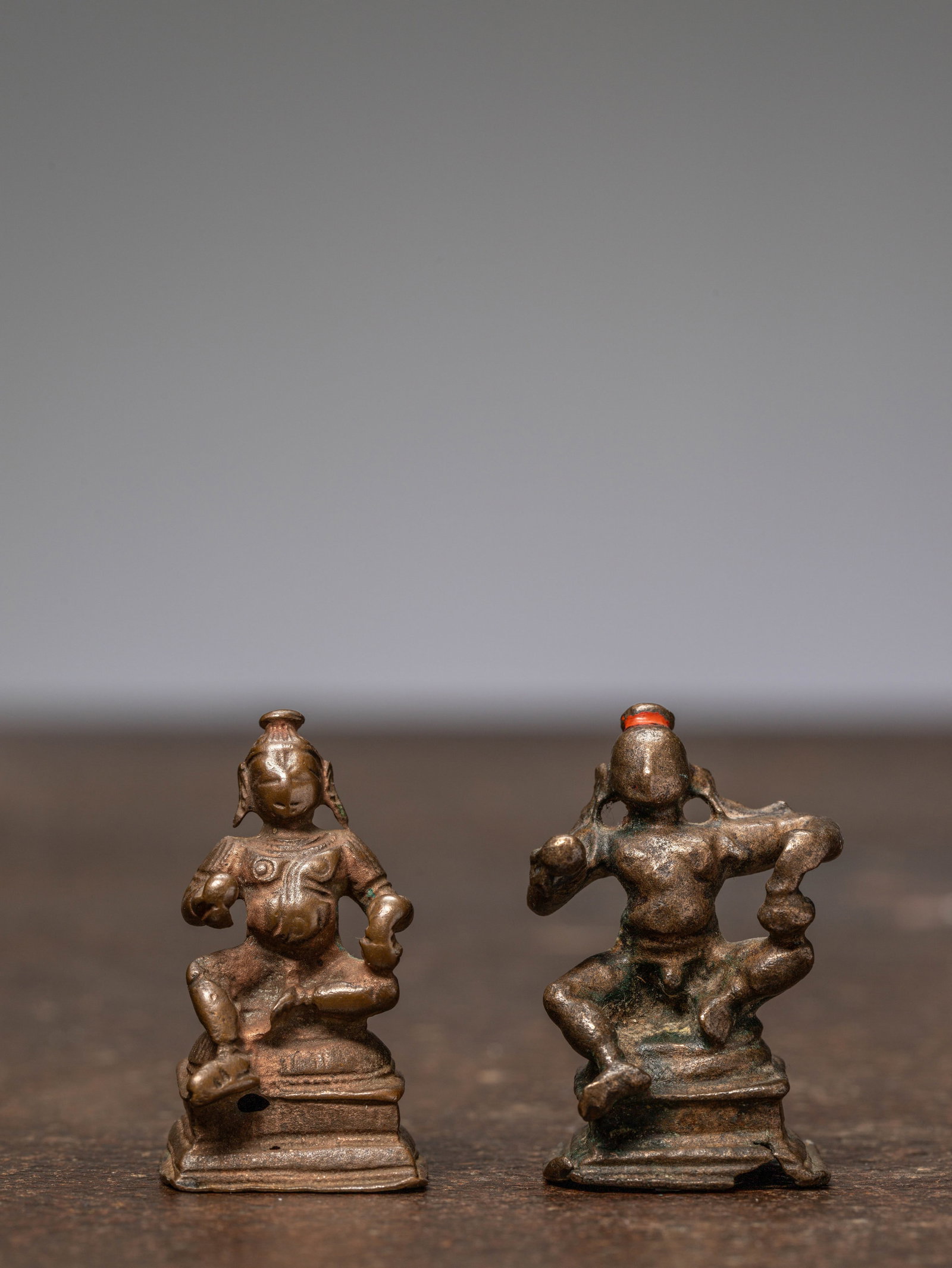 TWO BRONZE JAMBHALAS, NEPAL, 16TH CENTURY (1 of 7)