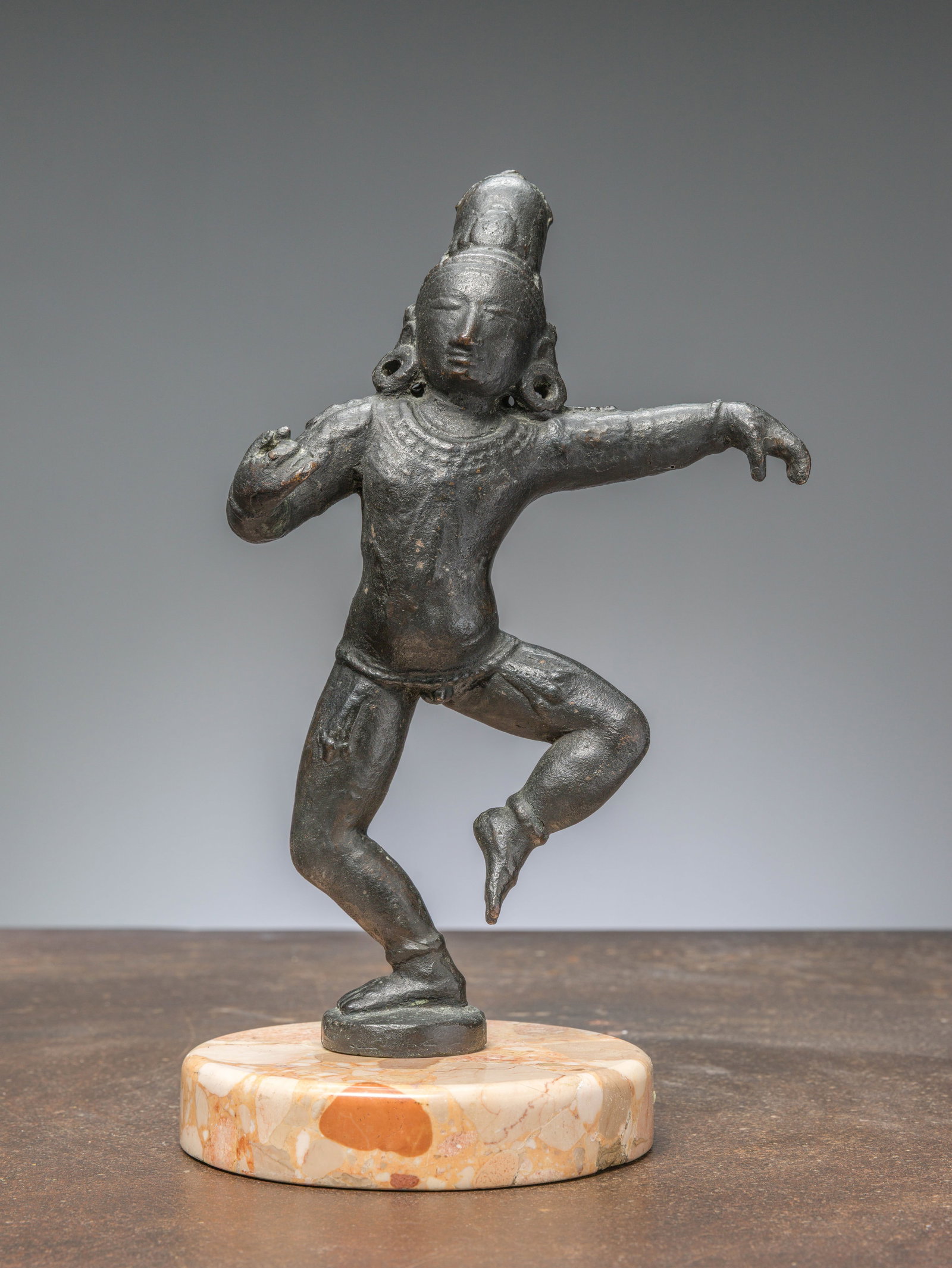 A DANCING KRISHNA BRONZE, INDIA, 12TH CENTURY CHOLA PERIOD (1 of 5)