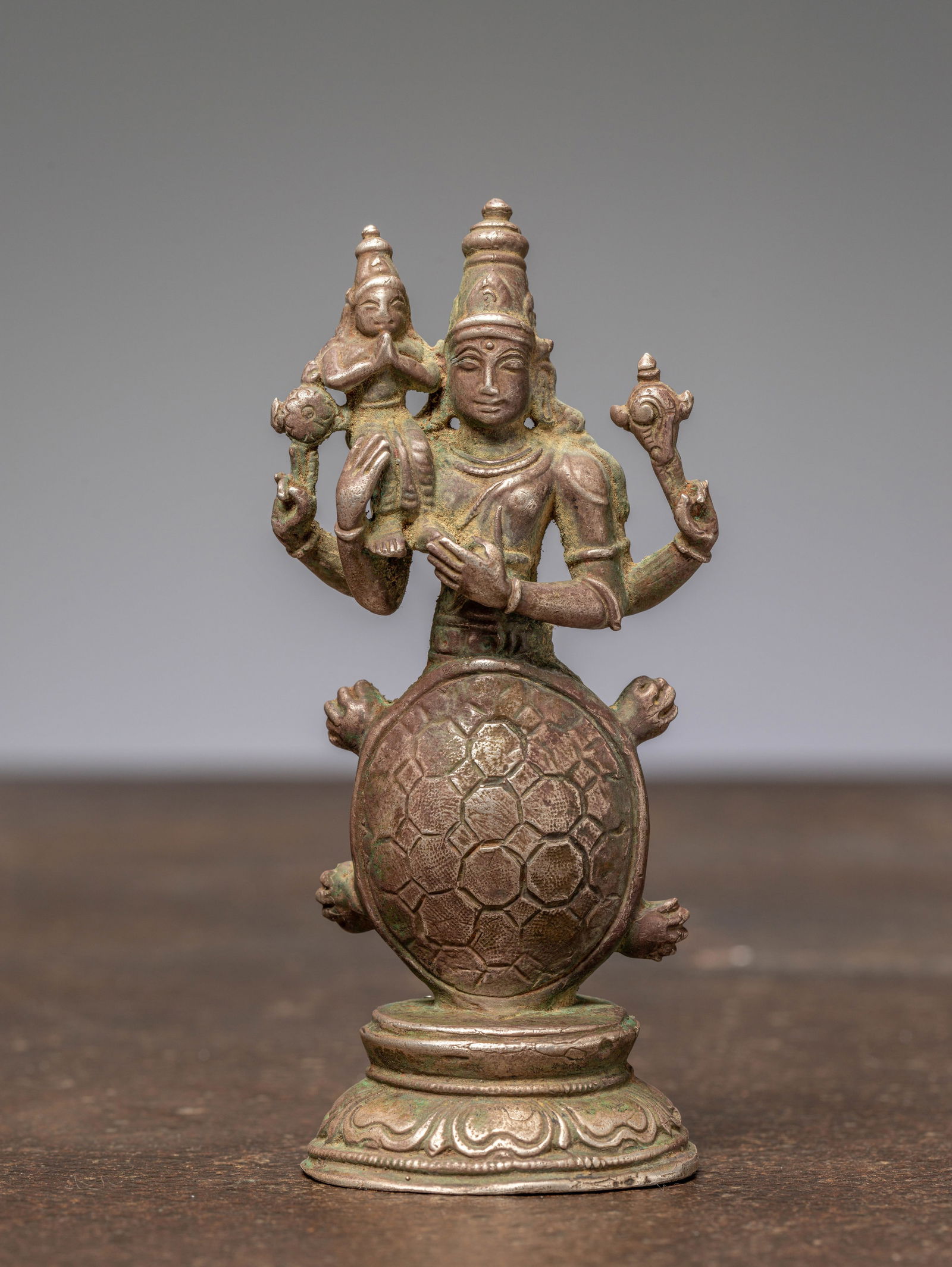 A SILVER FIGURE OF KURMA THE TORTOISE INCARNATION OF VISHNU, INDIA, 18TH CENTURY (1 of 6)