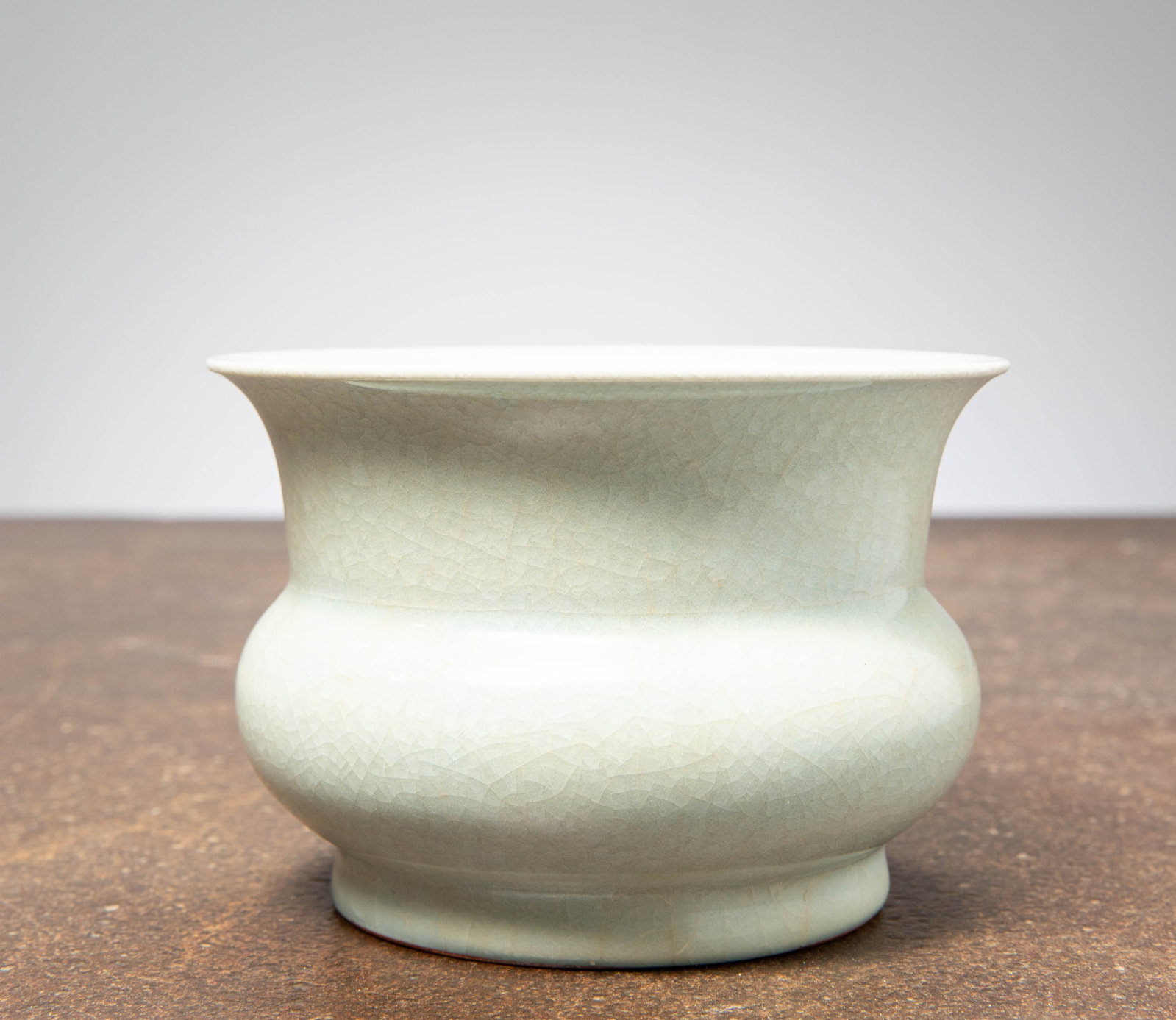 A CELADON-GLAZED VESSEL, CHINA , PROBABLY LONGQUAN KILNS, MING DYNASTY (1 of 1)
