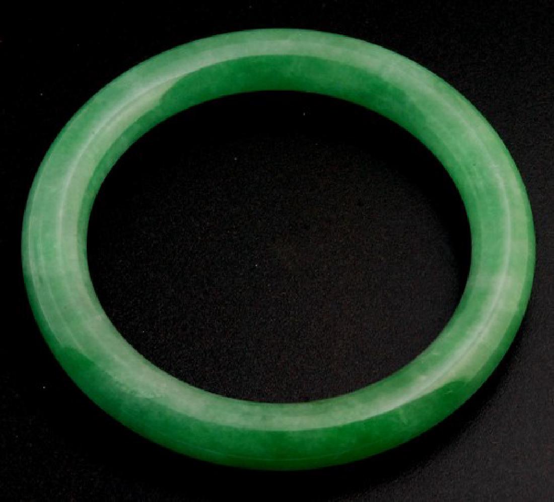 Lab Certified Chinese Green Jade Bangle (1 of 7)