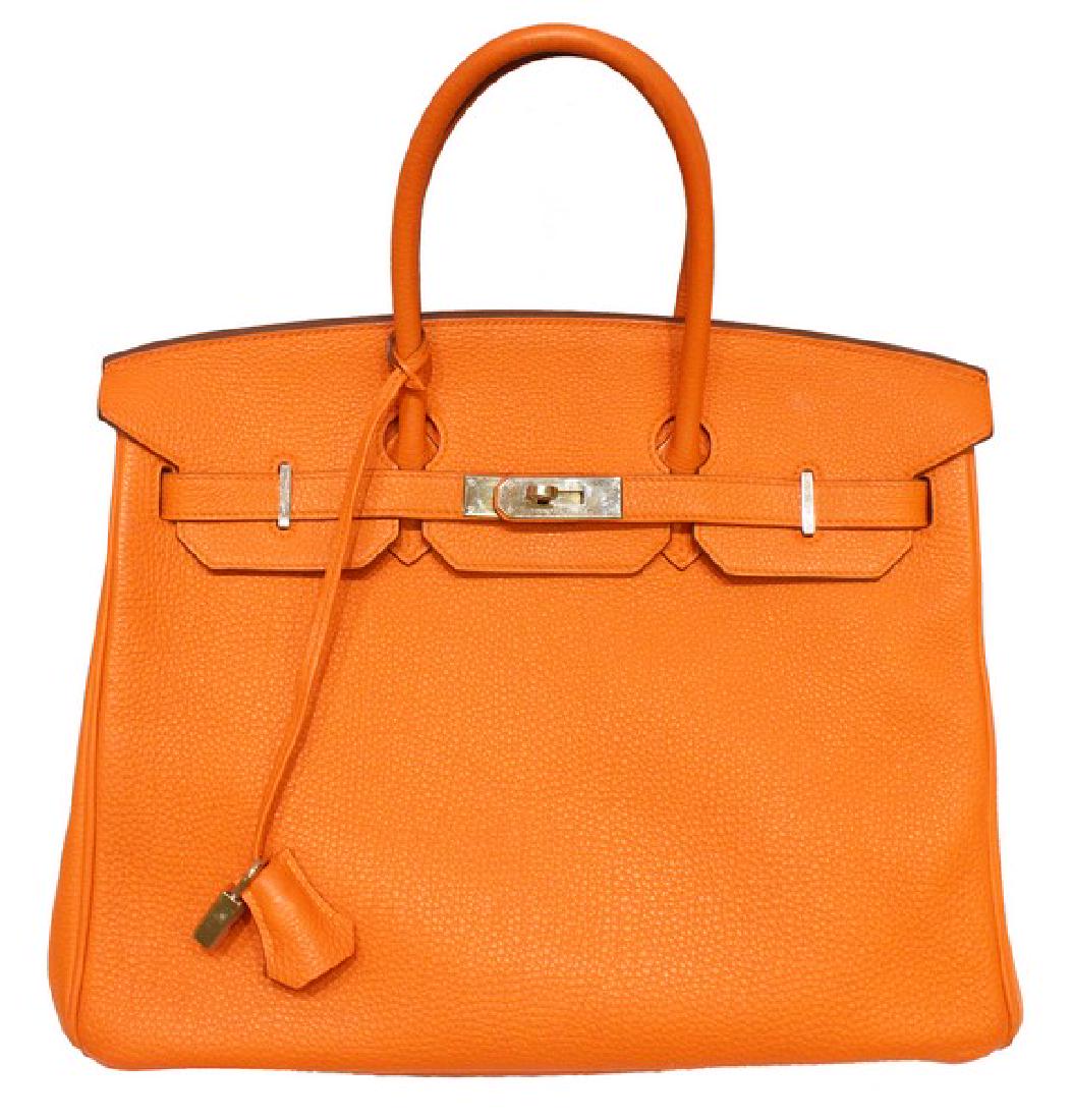 100% Authentic Luxury Brand: Hermes Orange Brand : (1 of 7)