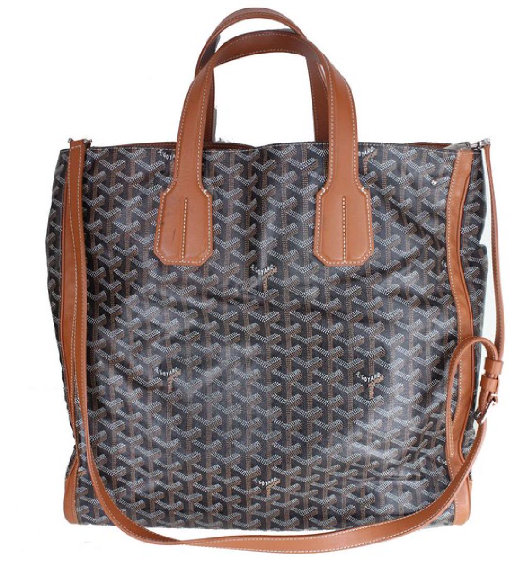 GOYARD Chevron Voltaire Tote Brown (1 of 3)