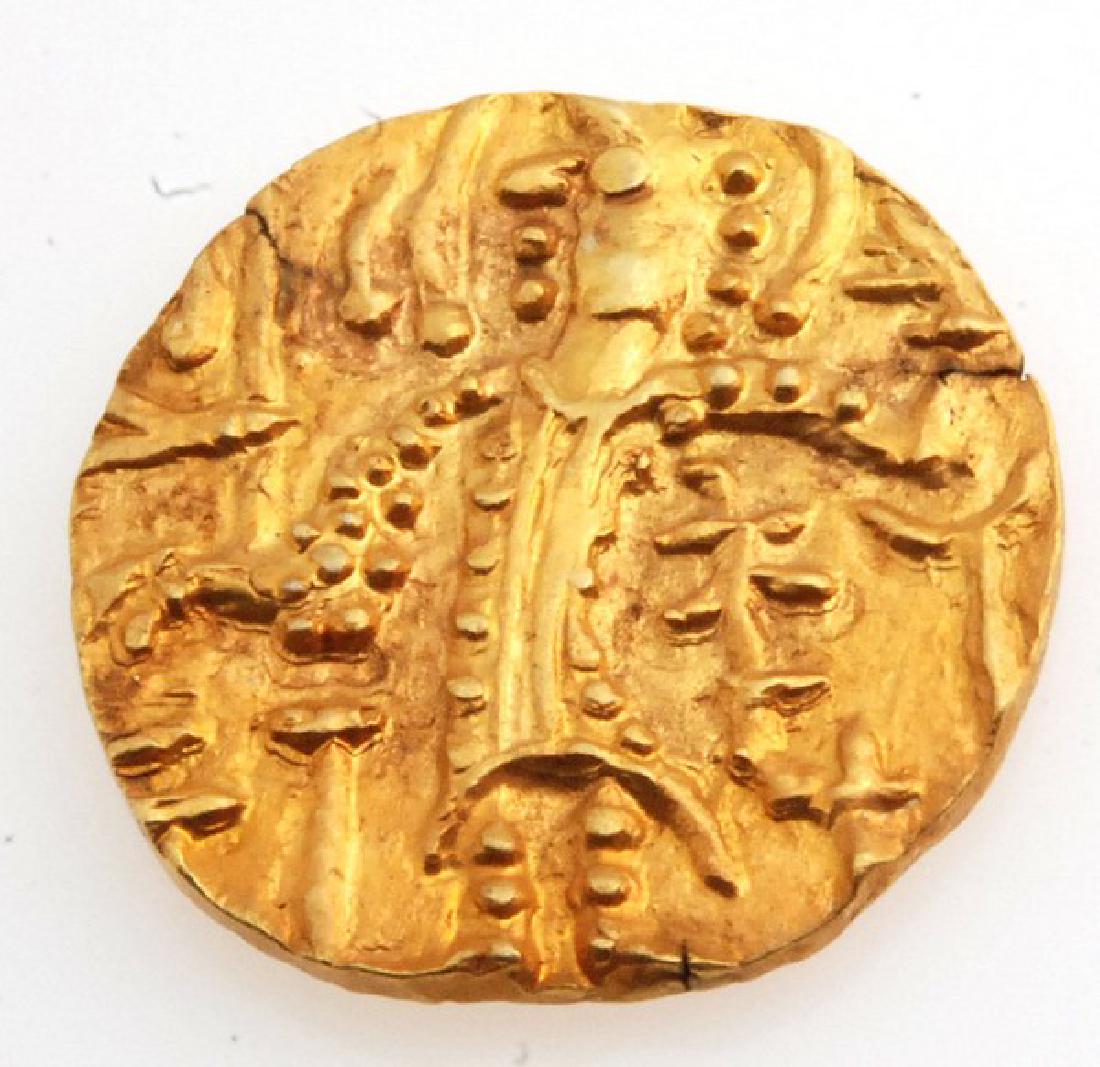 Ancient Kushan Gold Coin Late Kushan Period Shaka (1 of 2)