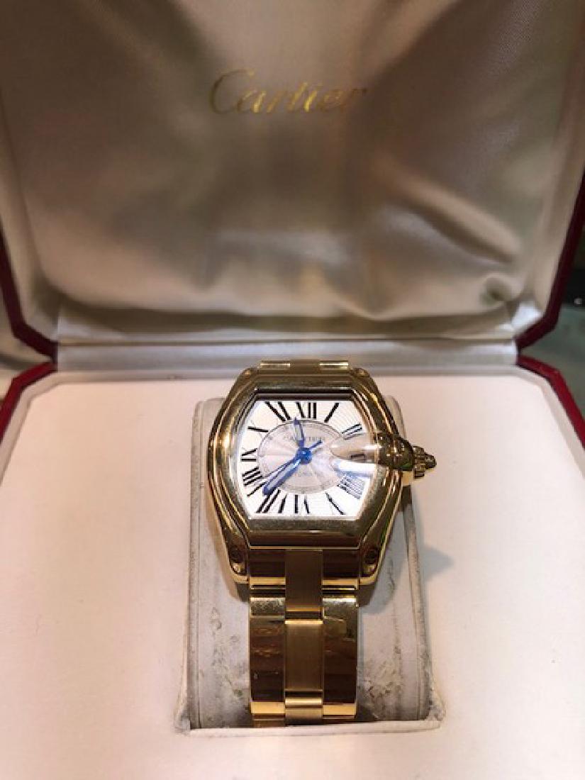 3 Cartier Watch Roadster in 18K Gold w. Box/Papers (1 of 4)