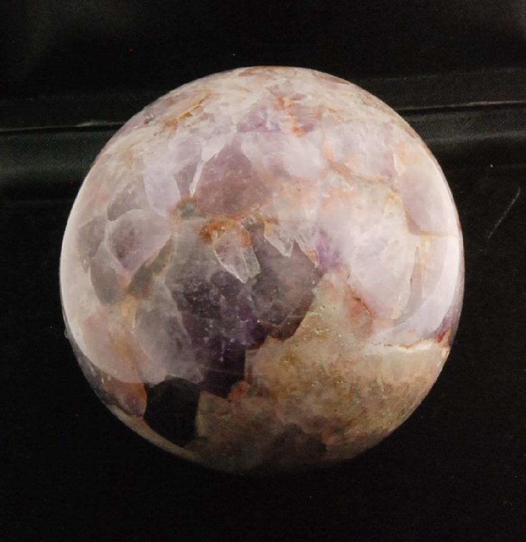 Giant Rose & Amethyst Agate Sphere GLA Certified (1 of 2)