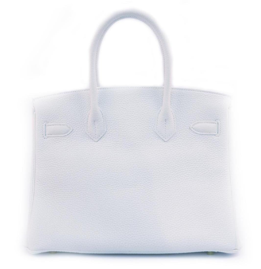 Hermes Brikin 30 in White (1 of 5)