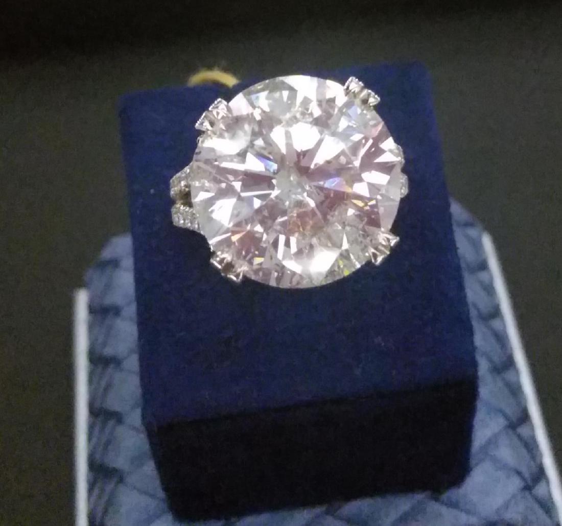 Huge Diamond Ring: A Platinum Diamond Solitaire Ring (1 of 5)