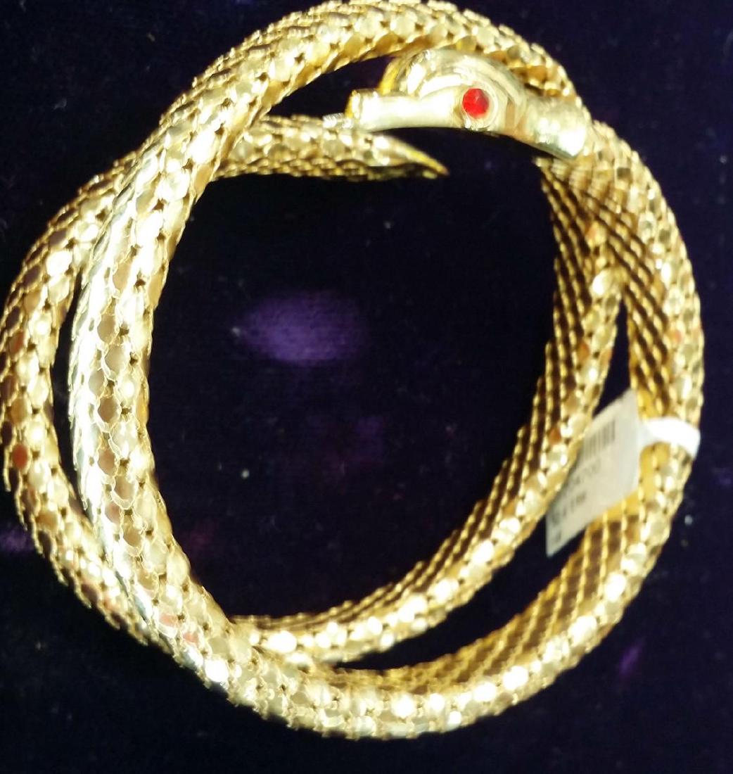 Italian 18K Gold Cleopatra Snake Bracelet (Estate) Dec 11, 2018