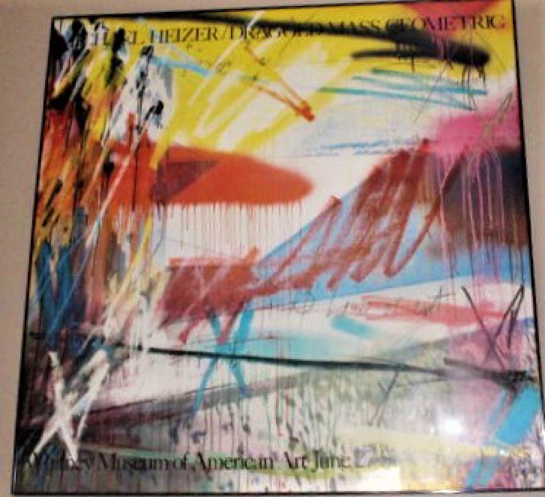 Michael Heizer•Dragged 46x46 Poster: Michael Heizer•Dragged Mass Geometric•Whitney Museum 1985•Oversize 46x46 Poster /Description: Offset lithograph/poster is New, Unused, Rare and Out-Of-Print. Quality art printing with st