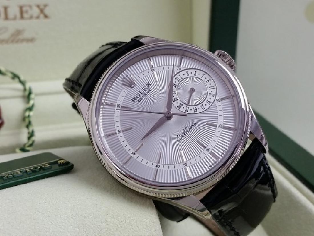 ROLEX WATCH CELLINI (18K Gold w. Alligator Strap) (1 of 6)