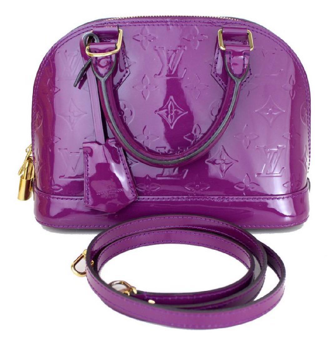 lv purple handbag