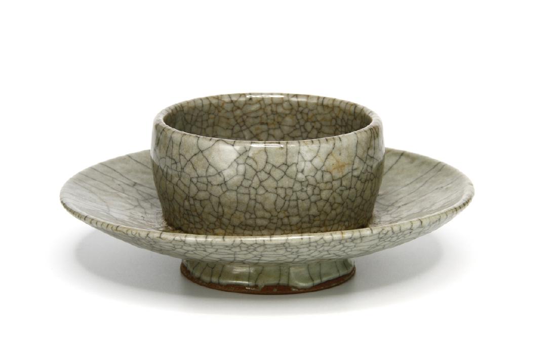 Chinese Crackled Glazed Cupstand (1 of 8)