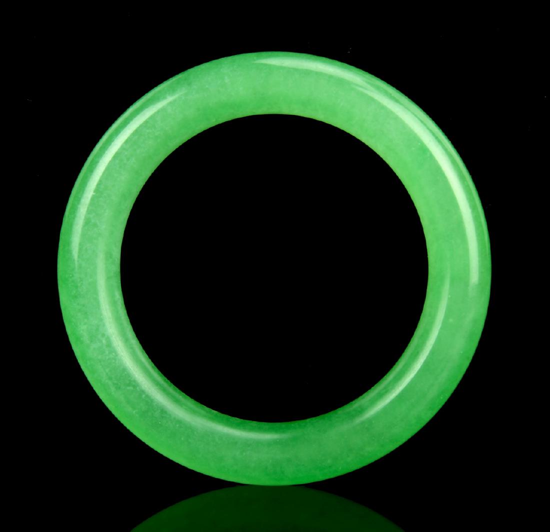 Emerald Green Jadeite Bangle (1 of 4)