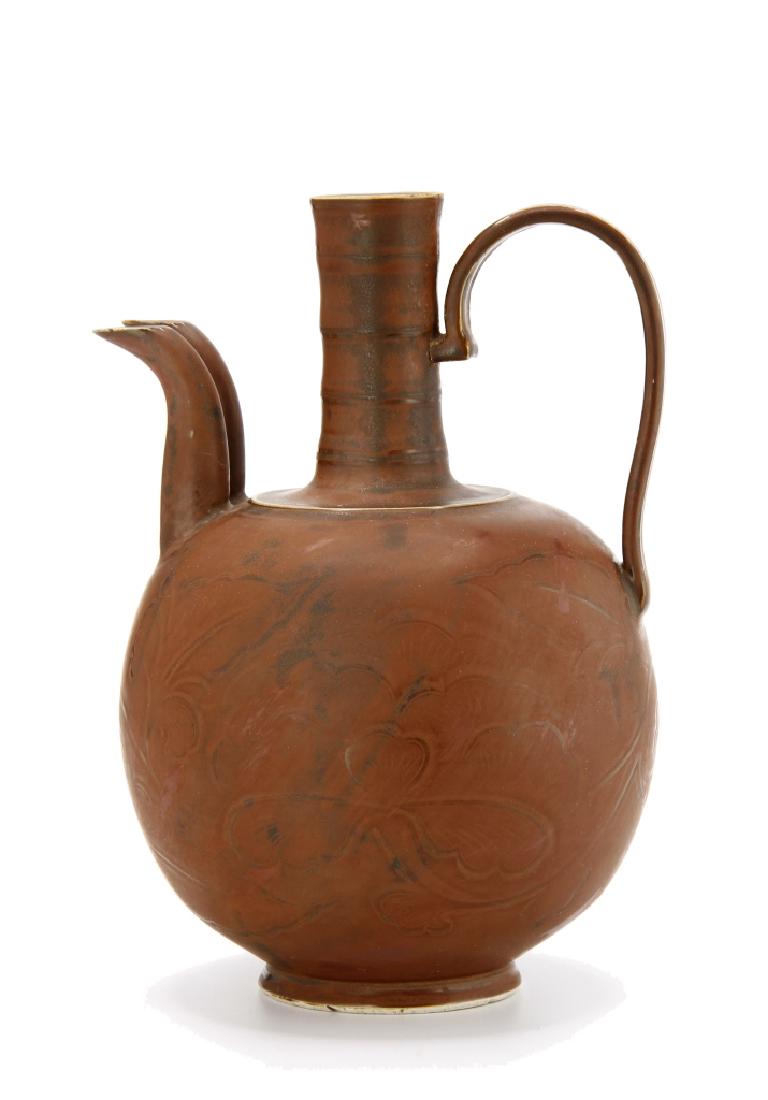 Chinese Persimmon Glazed Ting Ewer (1 of 12)