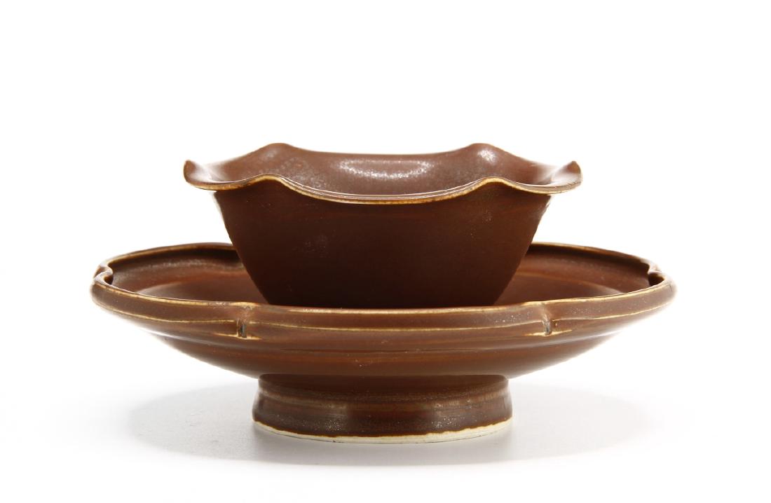 Persimmon-Glazed Ting Cup and Cupstand (1 of 13)