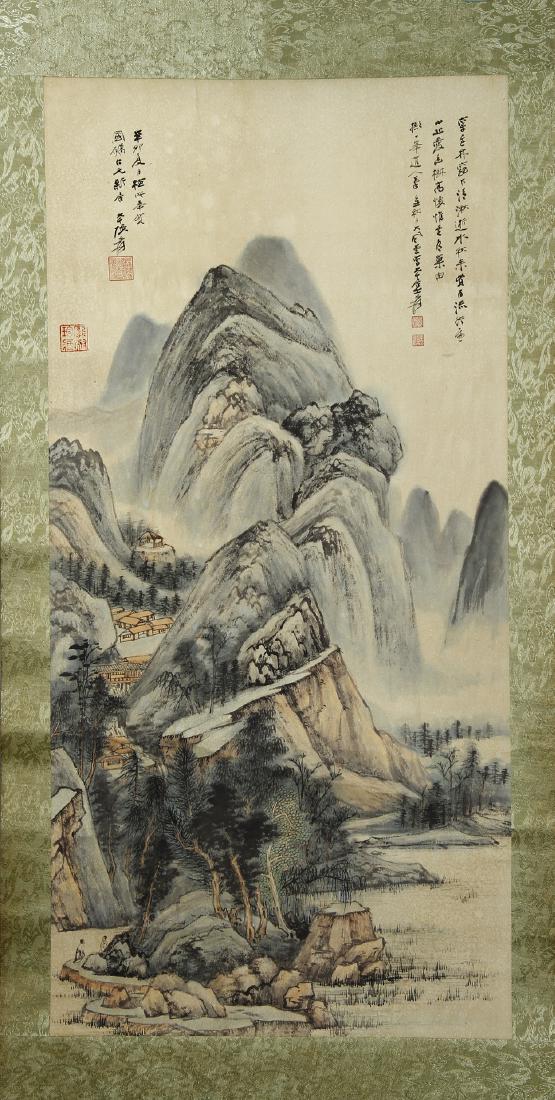 Chinese Landscape Hanging Scroll (1 of 6)