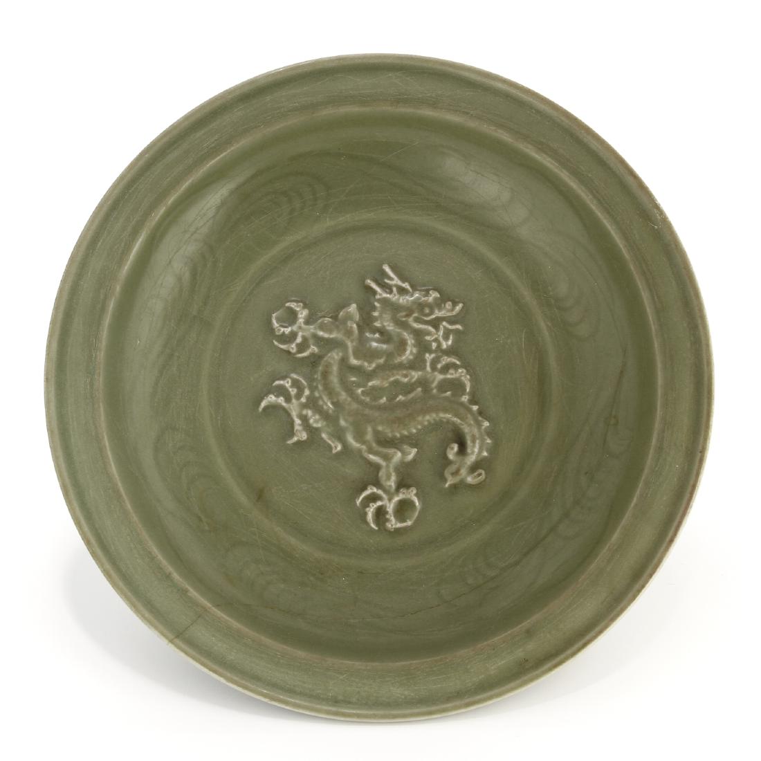 Large Longquan Celadon 'Dragon' Dish (1 of 12)