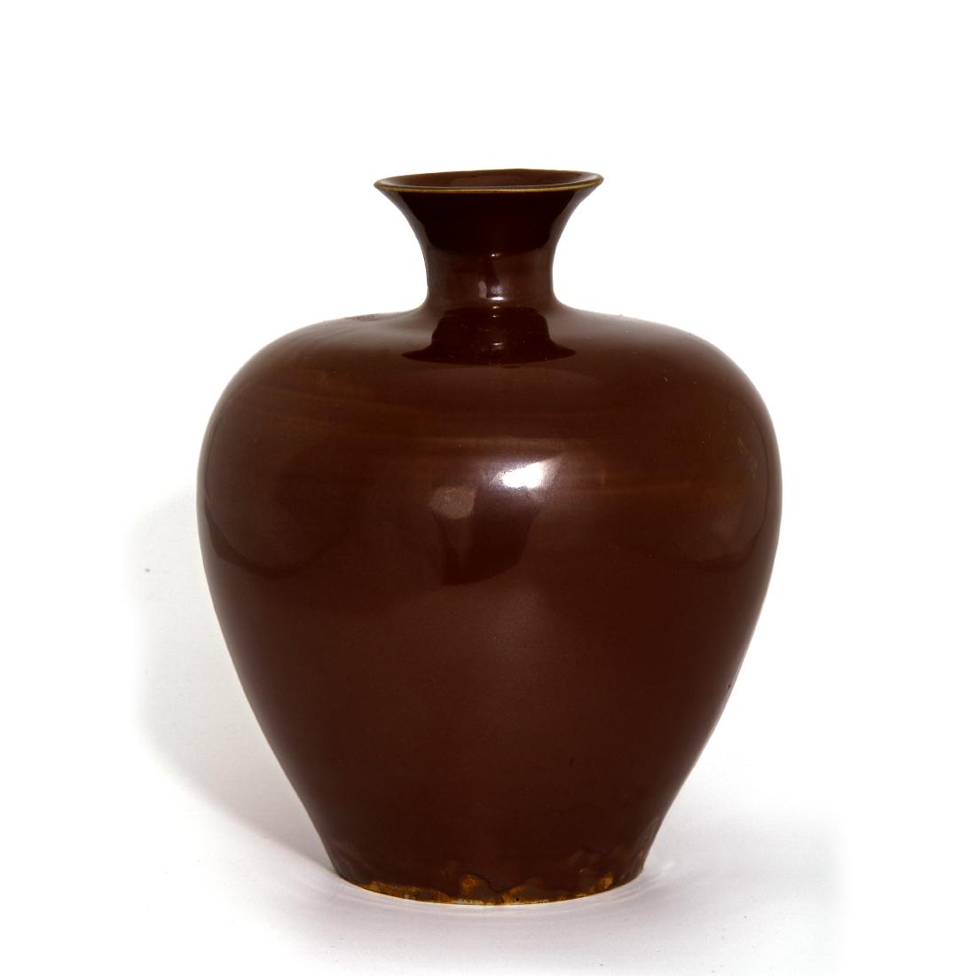 Important Persimmon Glazed Ting Truncated Meiping (1 of 7)