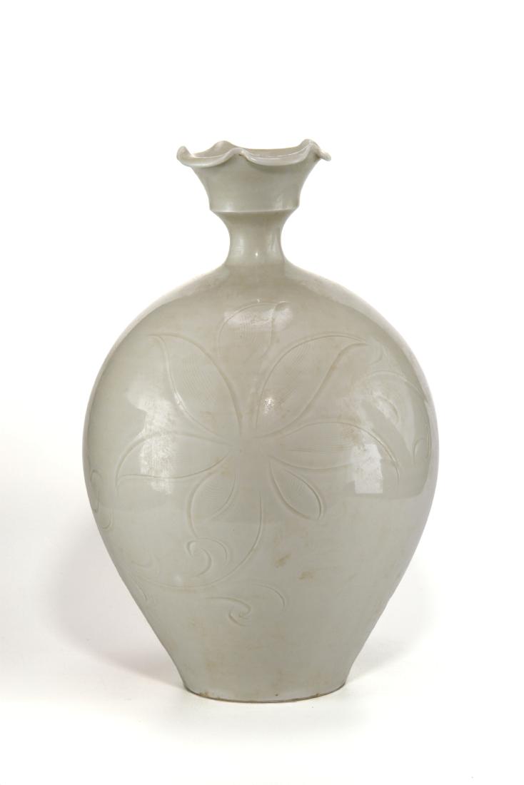 Important Carved Ting Ware 'Lotus" Vase (1 of 7)