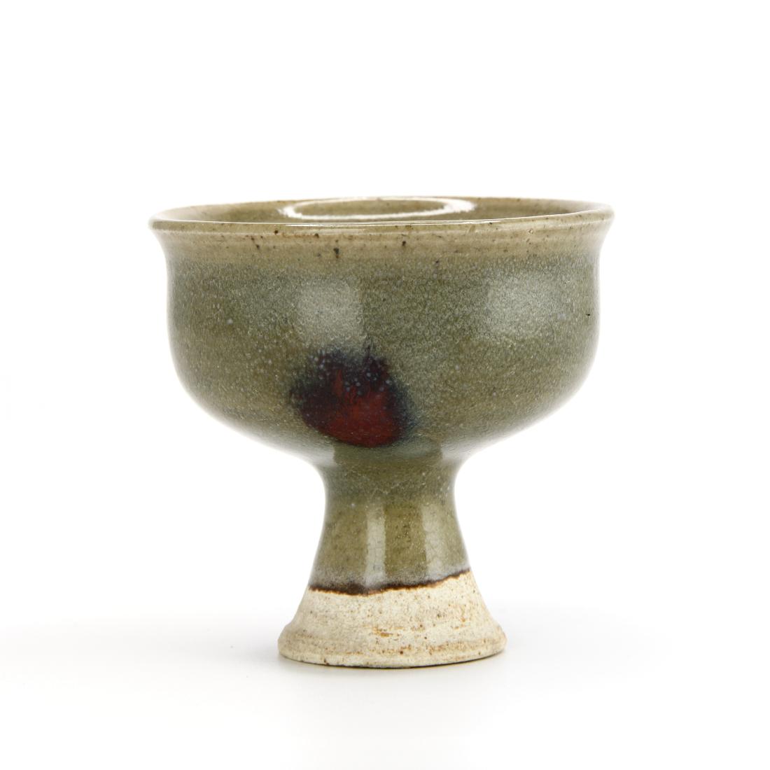 Splashed 'Jun' Type Stem Bowl (1 of 5)