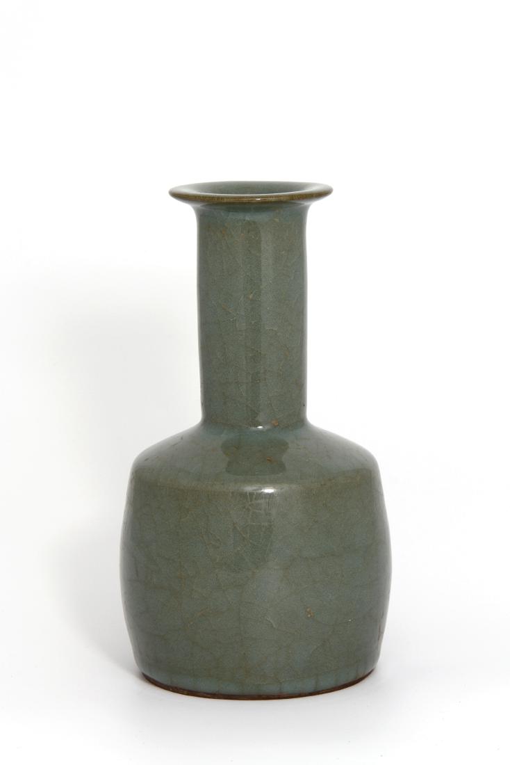 A Fine Lungchuan Celadon Mallet Vase (1 of 6)