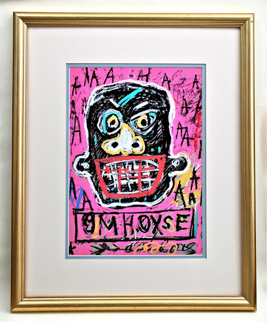JEAN MICHEL BASQUIAT DRAWING PAINTING (1 of 7)