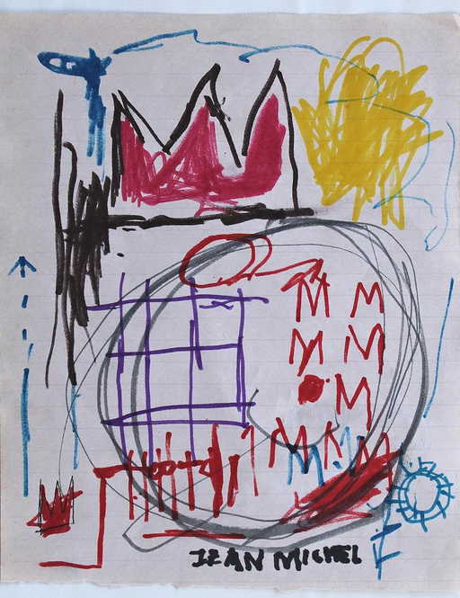 JEAN-MICHEL BASQUIAT DRAWING PAINTING