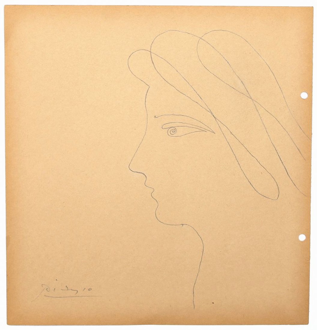 Pablo Picasso (1928-2011) Linear Drawing NO RESERVE! (1 of 5)