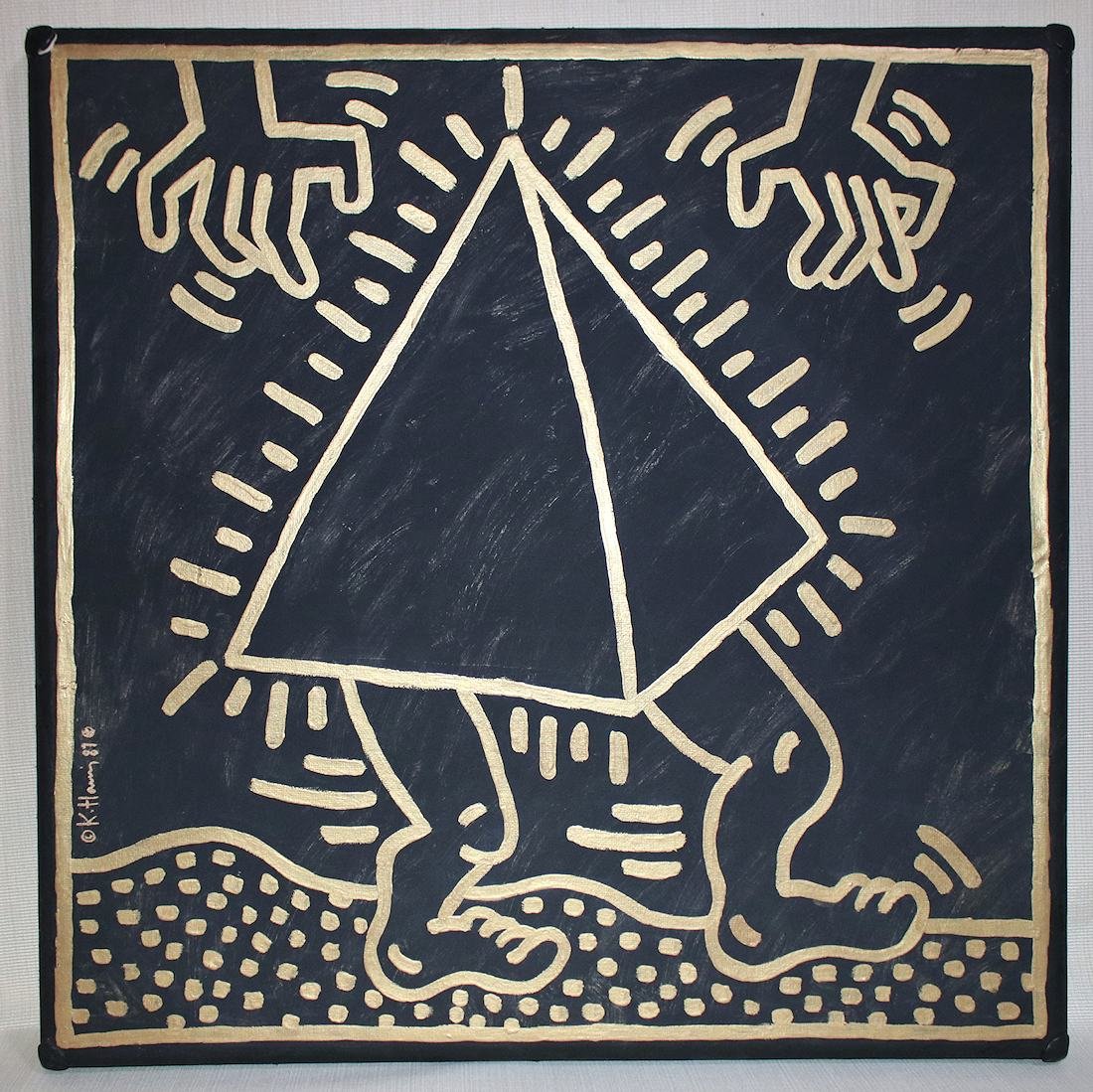 Keith Haring (1958-1990) / Large Painting on Board (1 of 6)