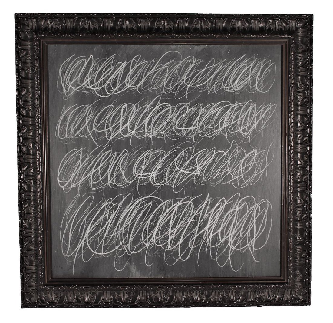 CY TWOMBLY /  Painting on board / The Chalkboard Series 1969 / Manner of (1 of 15)